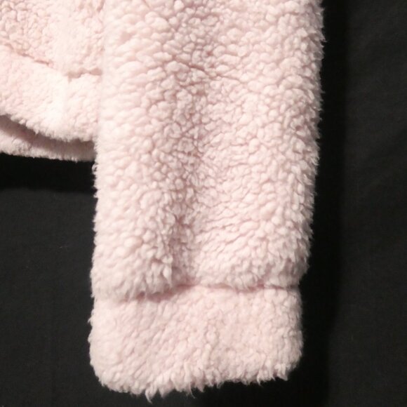 WEEKEND EDITION | small | Light Pink Hooded Teddy Jacket | Loop Zip Pull | GUC - Picture 9 of 16